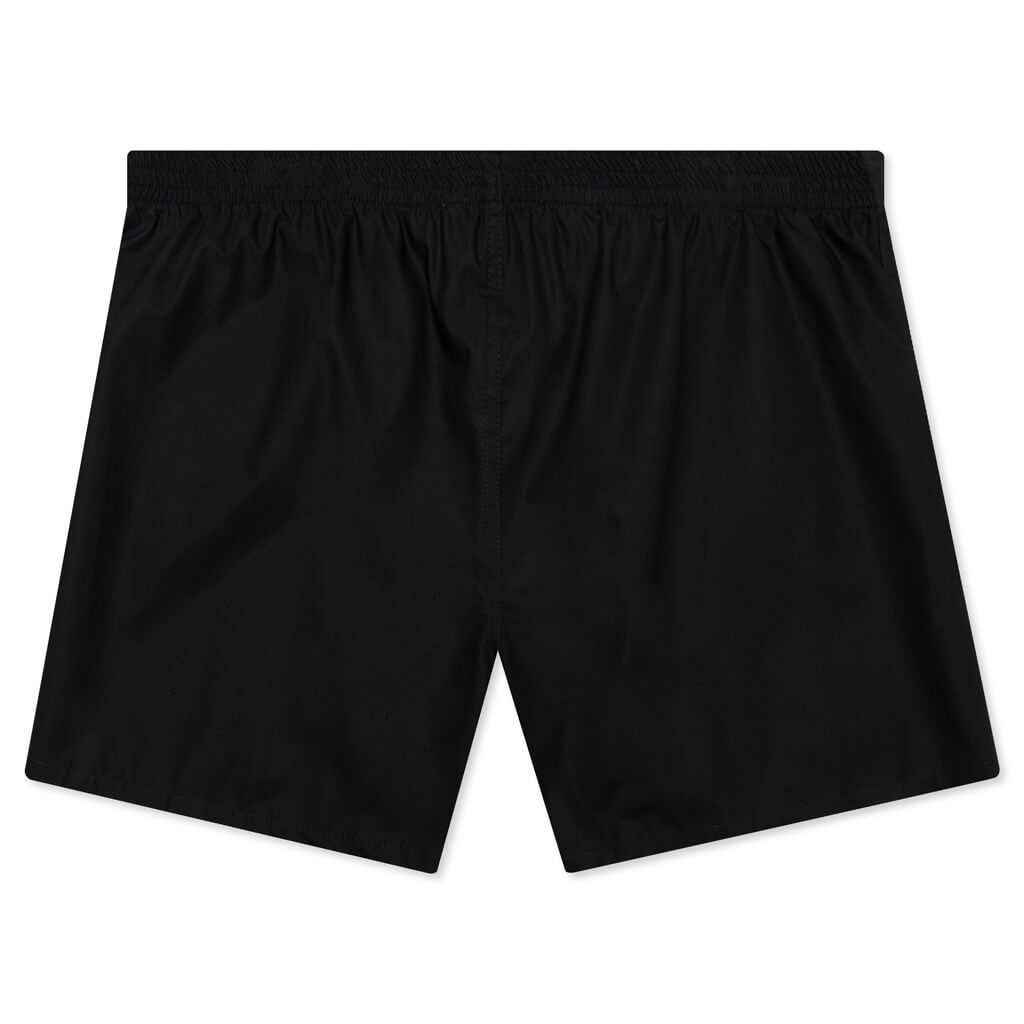 Patched Boxer Shorts - Black