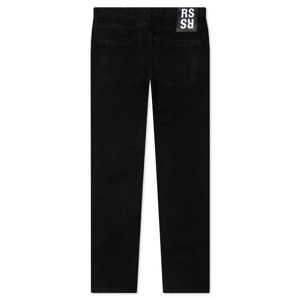 Off-White c/o Virgil Abloh Relaxed Fit Patch Jeans in Black for Men