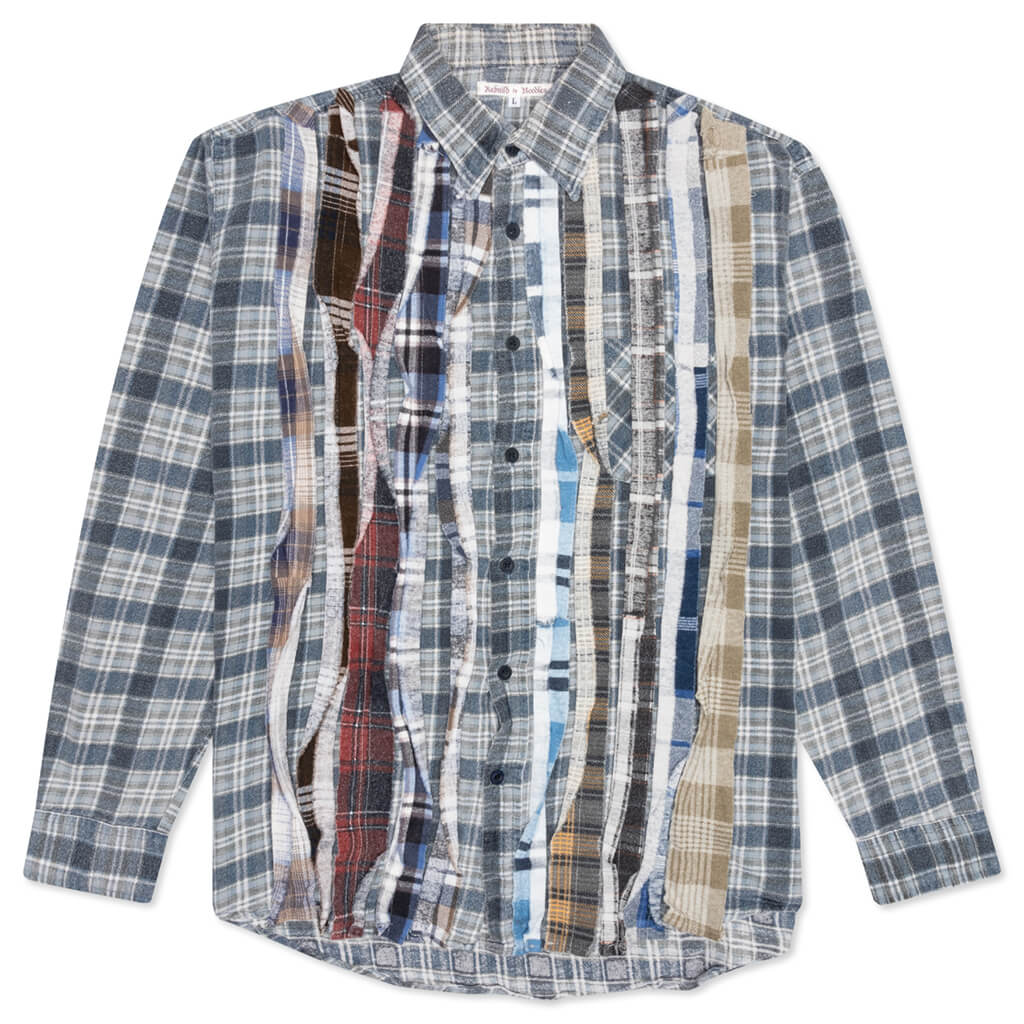 Rebuild by Flannel Shirt Ribbon Shirt - Grey/Ice – Feature