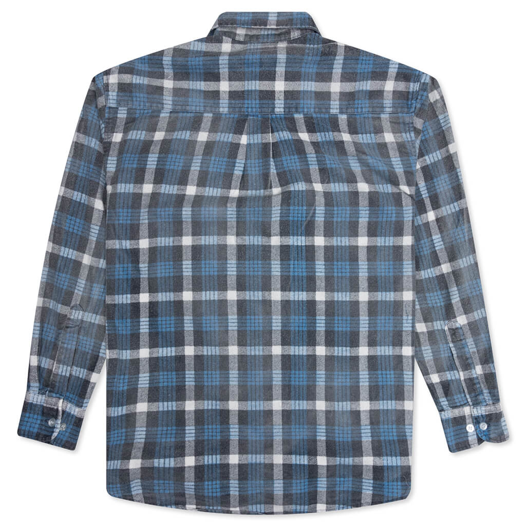 Rebuild Flannel Ribbon Shirt / Reflection - Blue/Grey – Feature