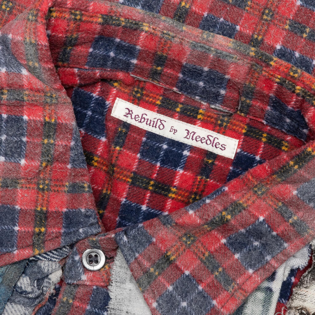 Rebuild Flannel Wide Ribbon Shirt Reflection - Red/Black – Feature