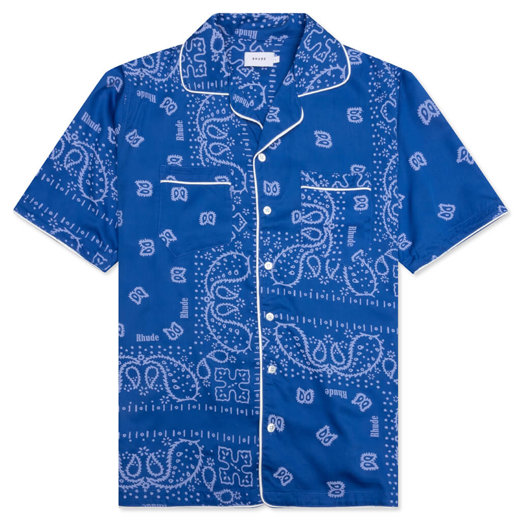 Rhude bandana-print Short-sleeved Shirt - Blue