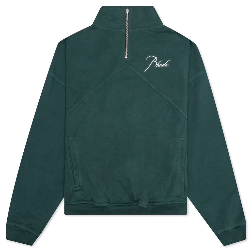 Hunter green quarter on sale zip