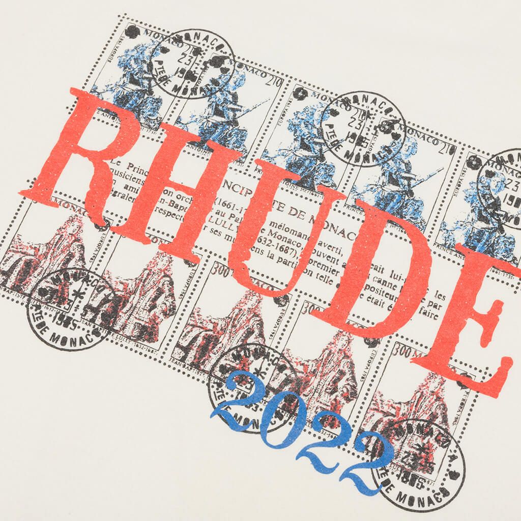 rhude stamp tee