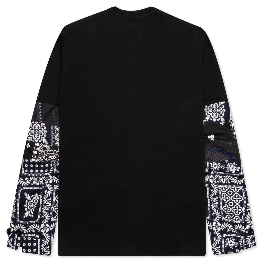 Archive Print Mix L/S T-Shirt - Black/White – Feature