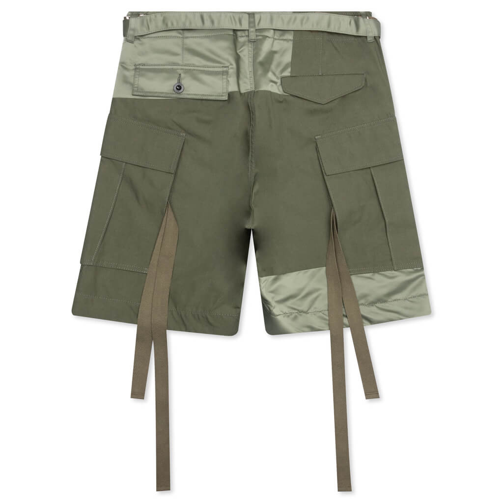 Cotton Nylon Oxford Short - Khaki