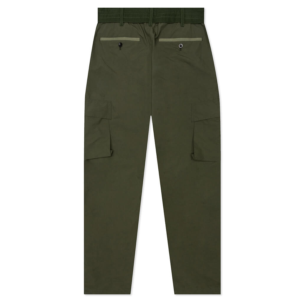 ripstop trousers man khaki in cotton - SACAI - d — 2