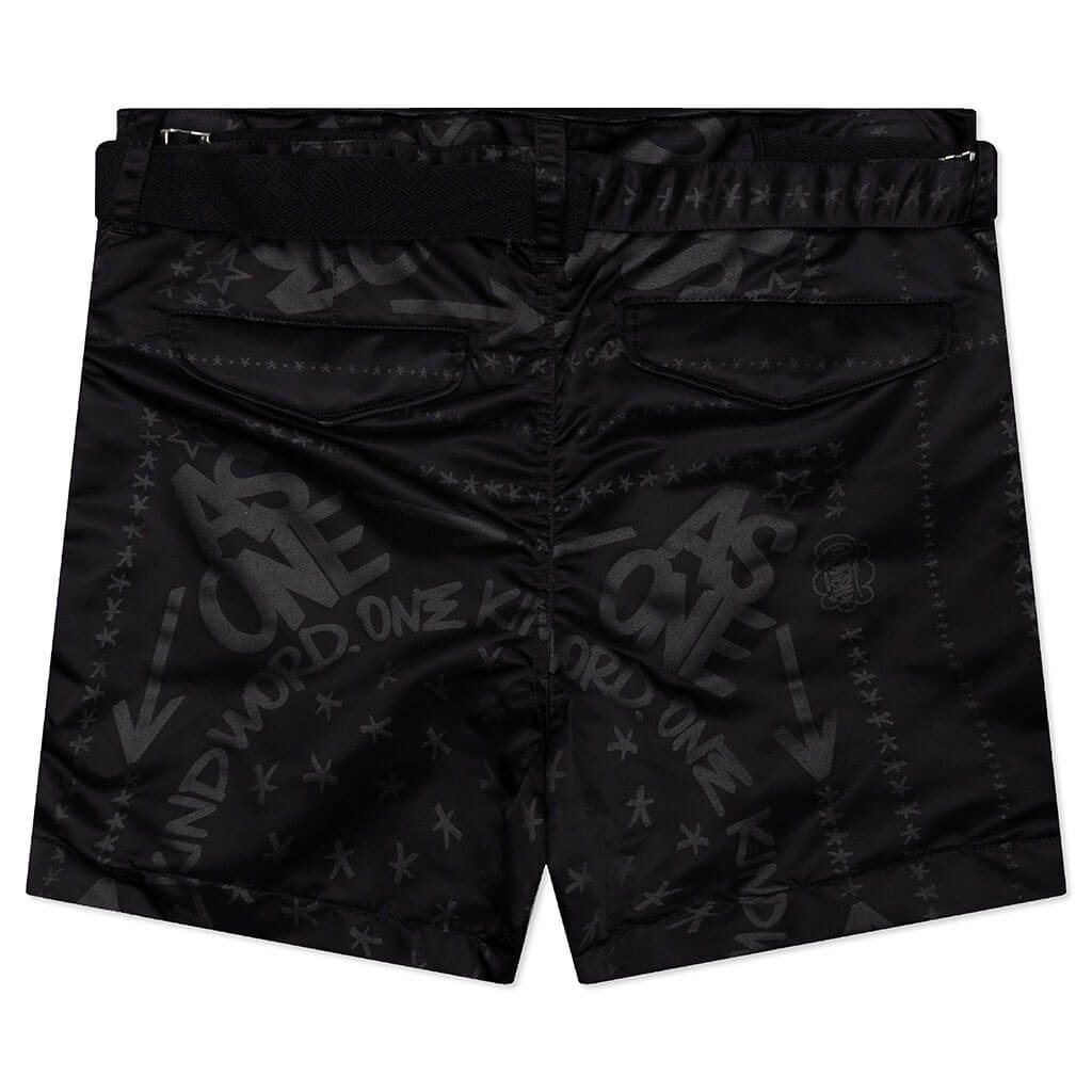 Sacai x Eric Haze / Bandana Print Shorts - Black – Feature