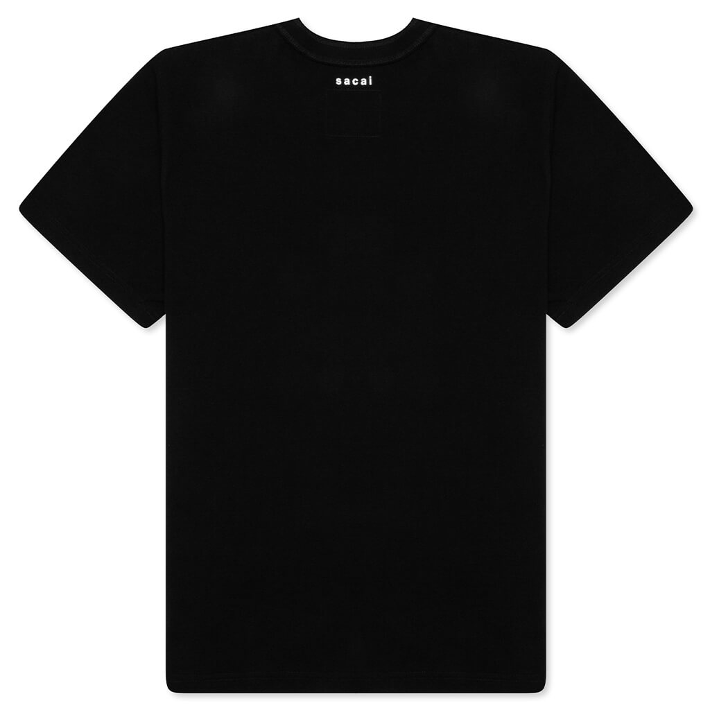 Sacai x Kaws Embroidery T-Shirt - Black/White