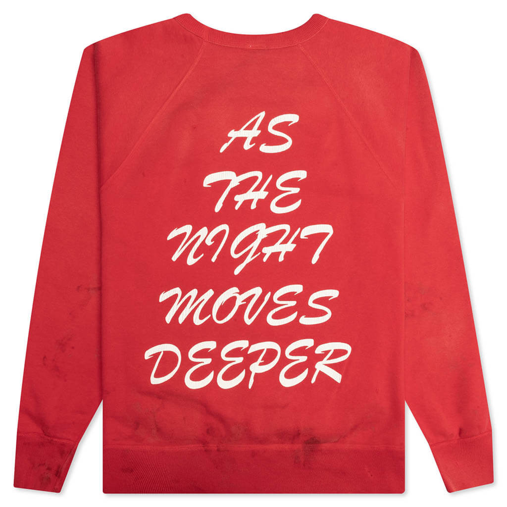 Kiss Me Crew Sweater - Red – Feature