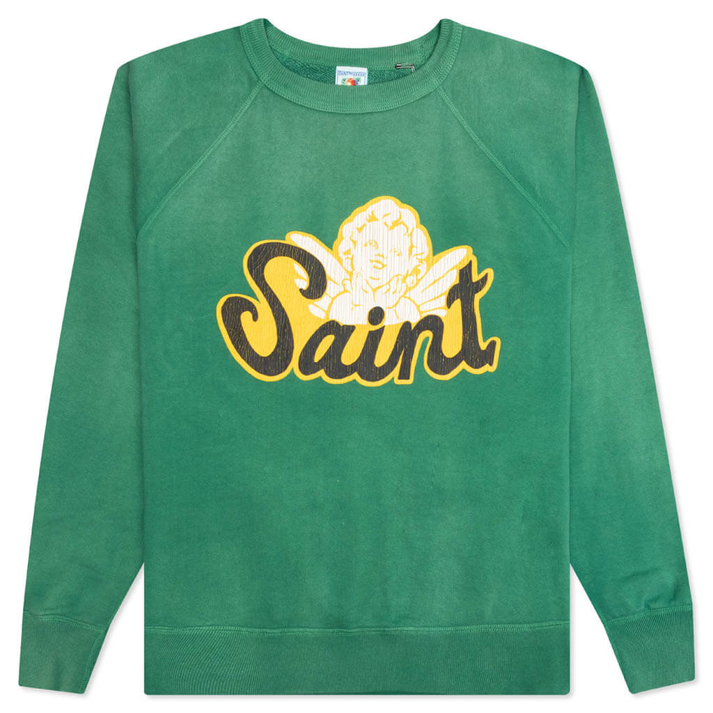 Saint Angel Crew Sweater - Green