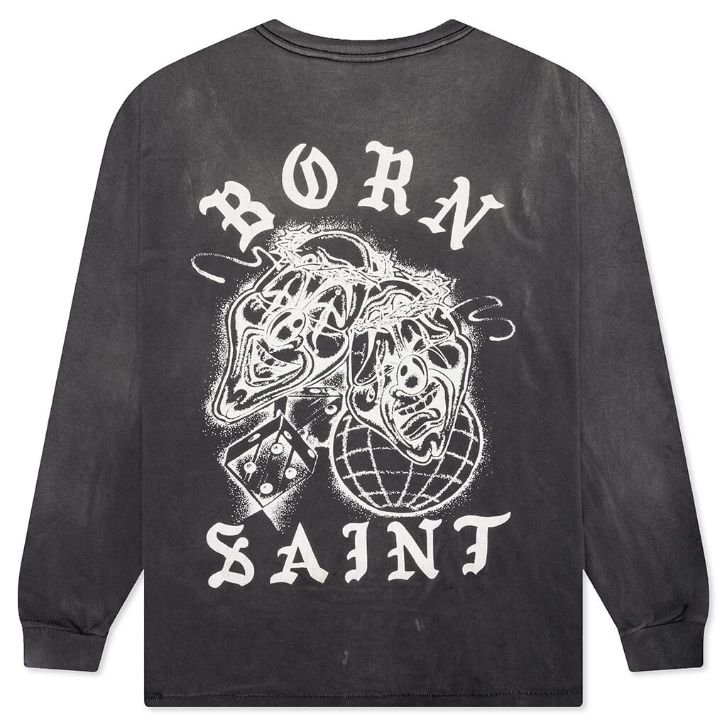 Saint Michael x Born x Raised Born Saint L/S Tee - Black – Feature
