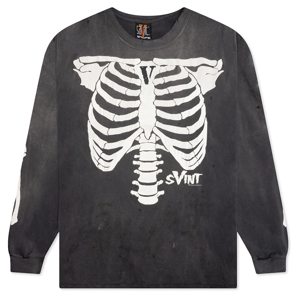SAINT MICHAEL Black Skull Vl Long Sleeve T-shirt – PENGUIN