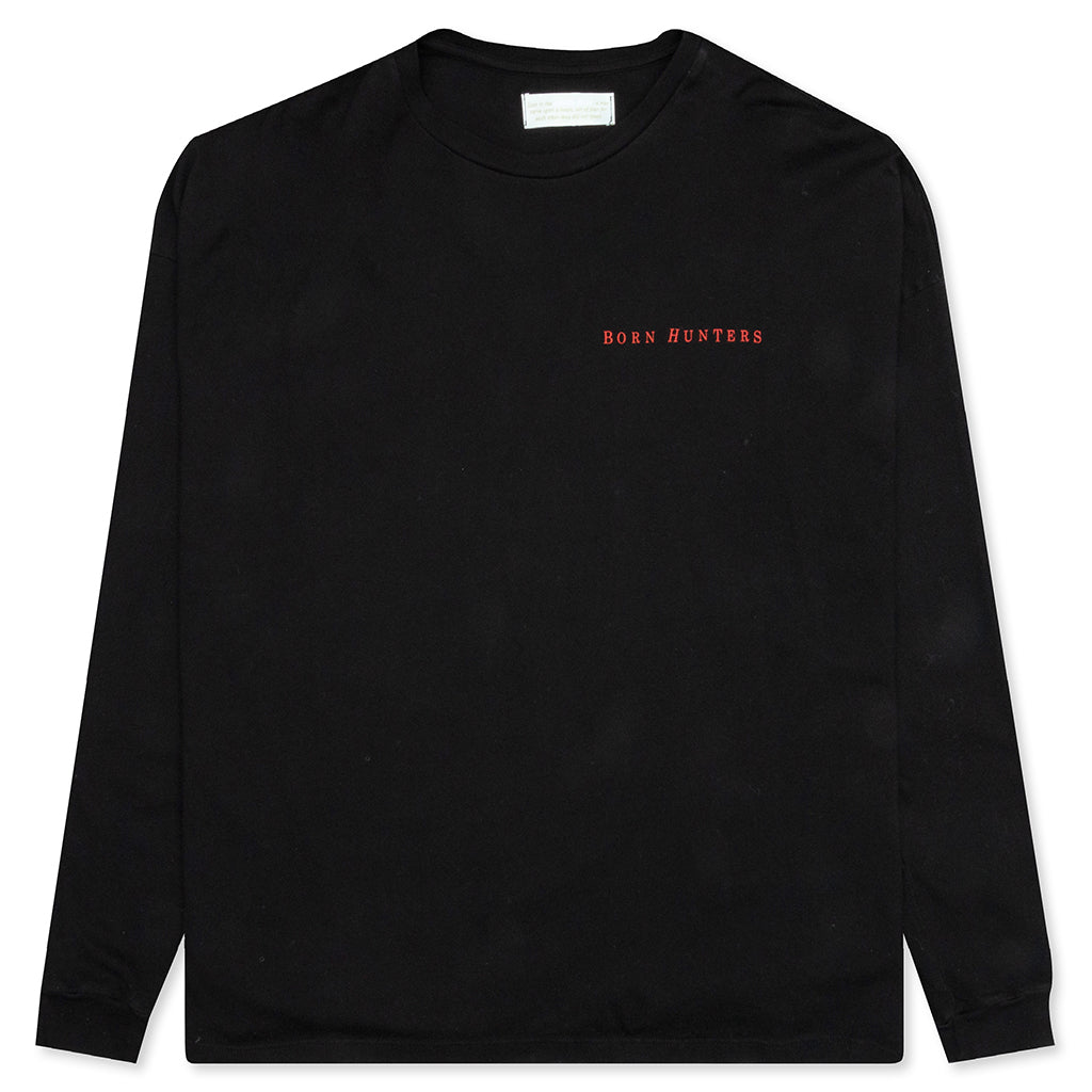 BR_LS TEE/BORN SAINT / BLK