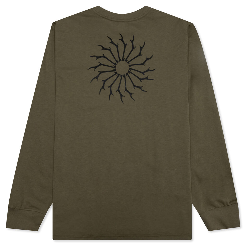 8JS | Grand Prix Long Sleeve T-Shirt - Dusty Olive