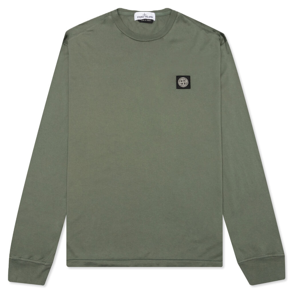 Patch Logo L/S Tee - Sage Green