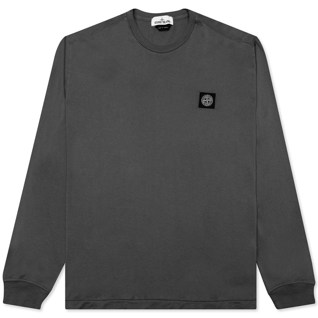 STONE ISLAND LOGO PATCH L/S T-SHIRT