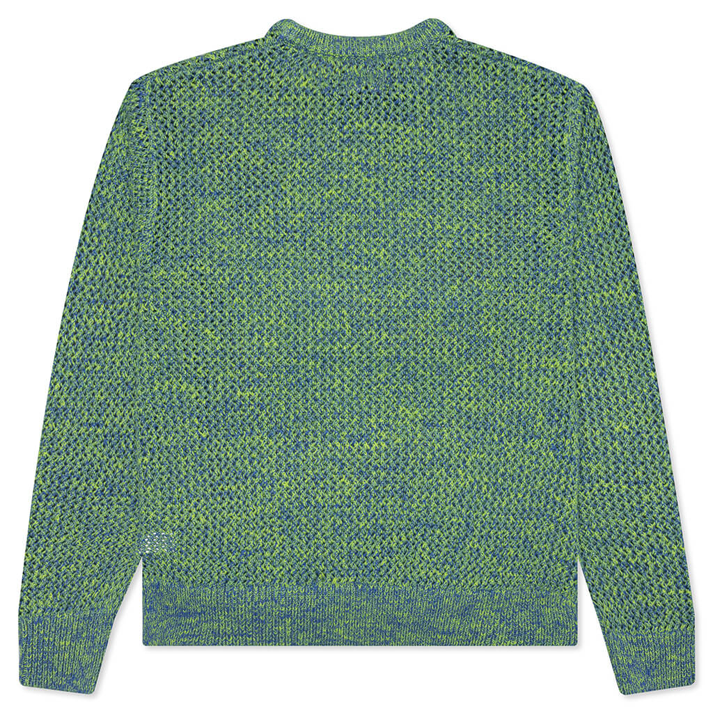 2 Tone Loose Gauge Sweater - Green