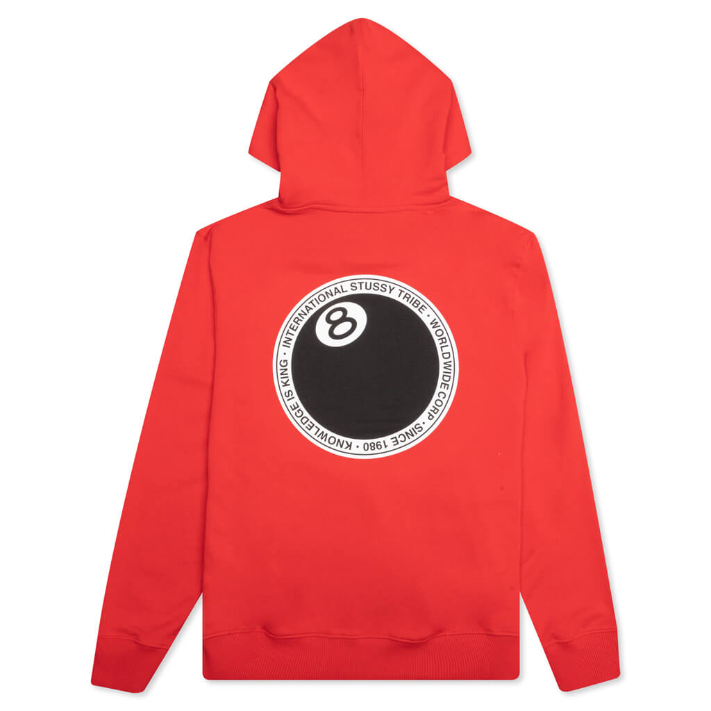 8 Ball Dot Hoodie - Red – Feature