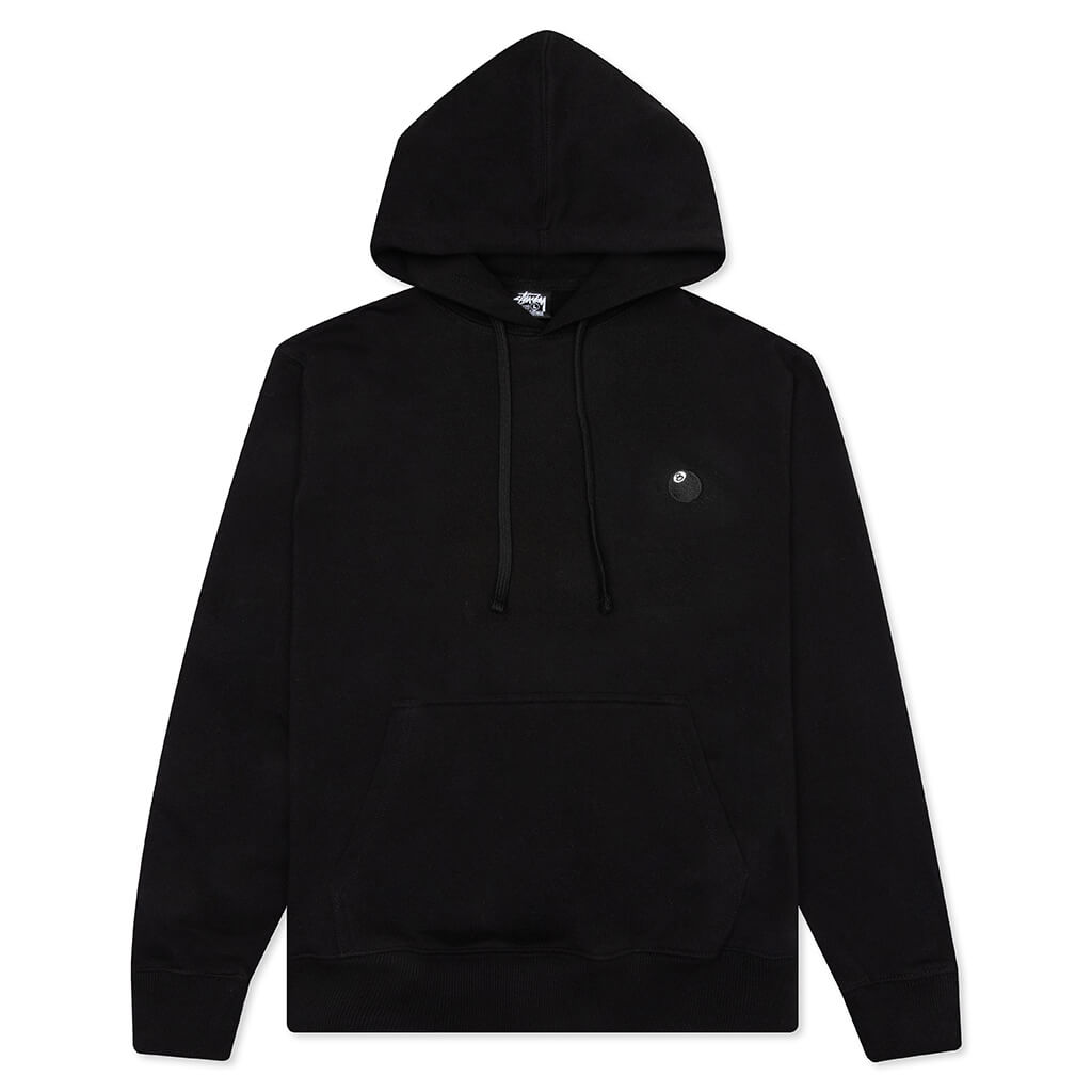 8 Ball Embroidered Hoodie - Black