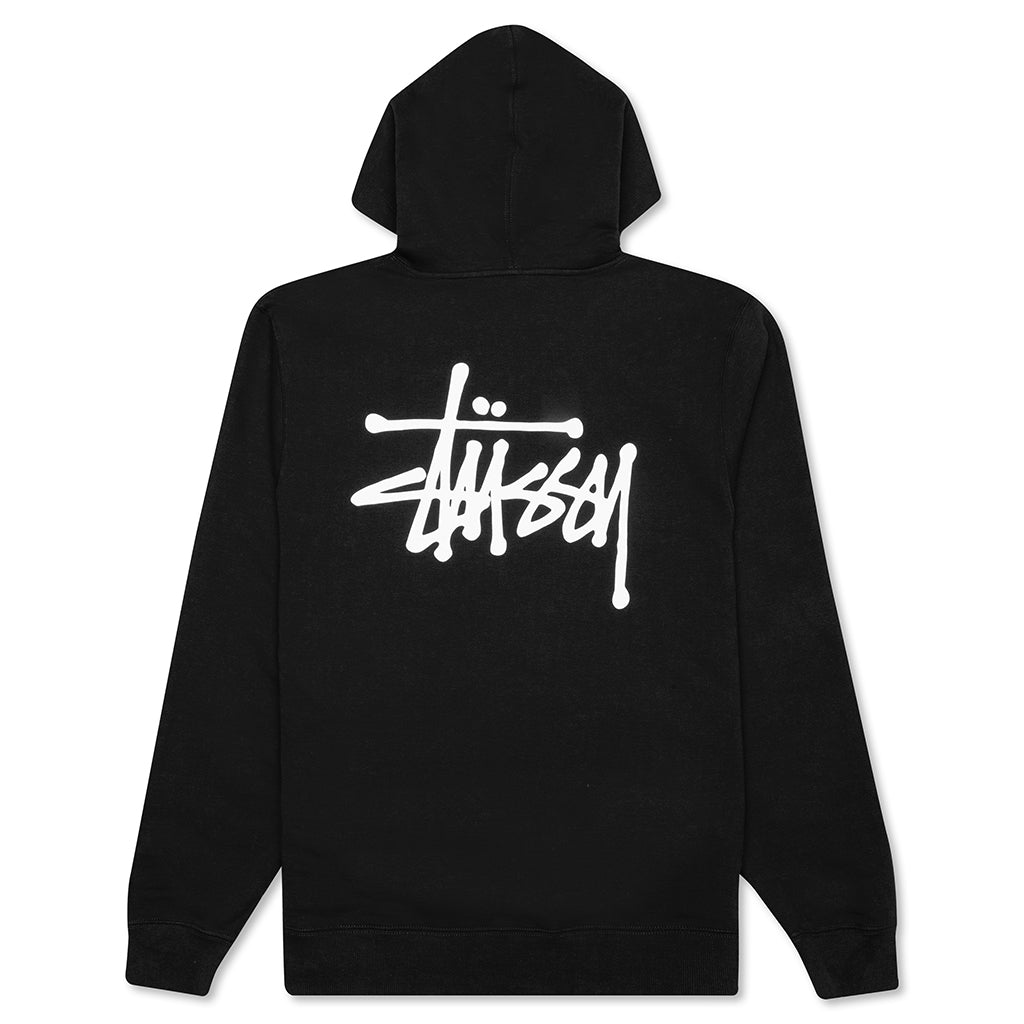 Basic Zip Hoodie - Black