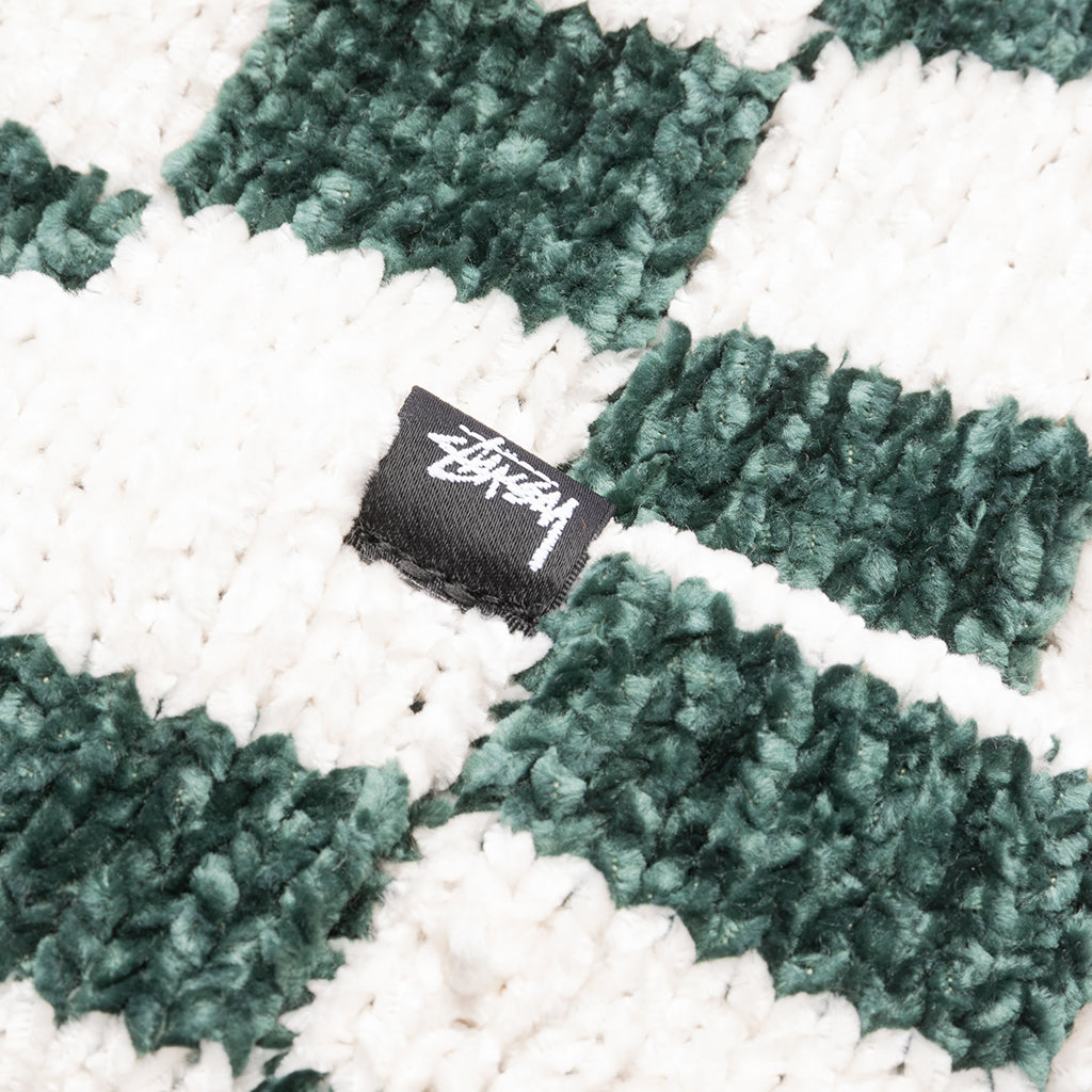 Crochet Checkered Beanie - Green – Feature