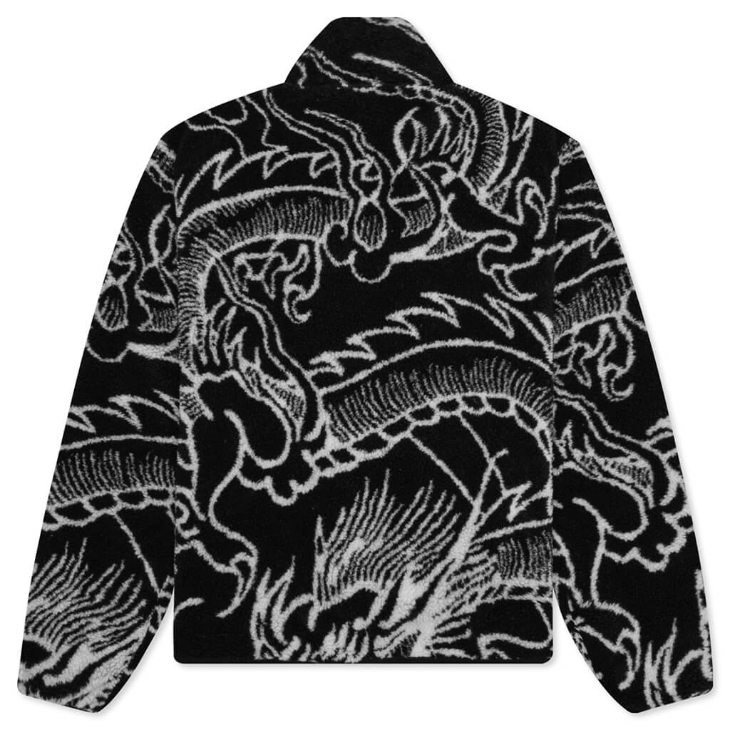 Stussy Dragon Sherpa Jacket Black