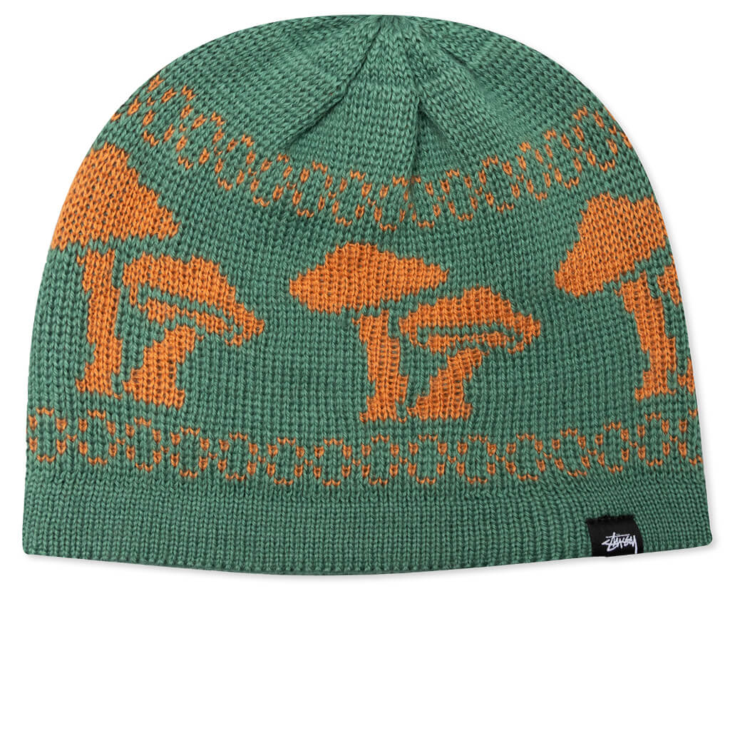 Mohair Mushroom Beanie - Green