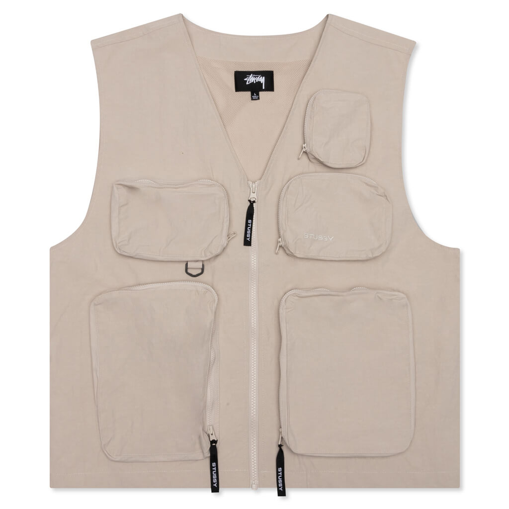 Nylon Approach Vest - Stone Grey – Feature