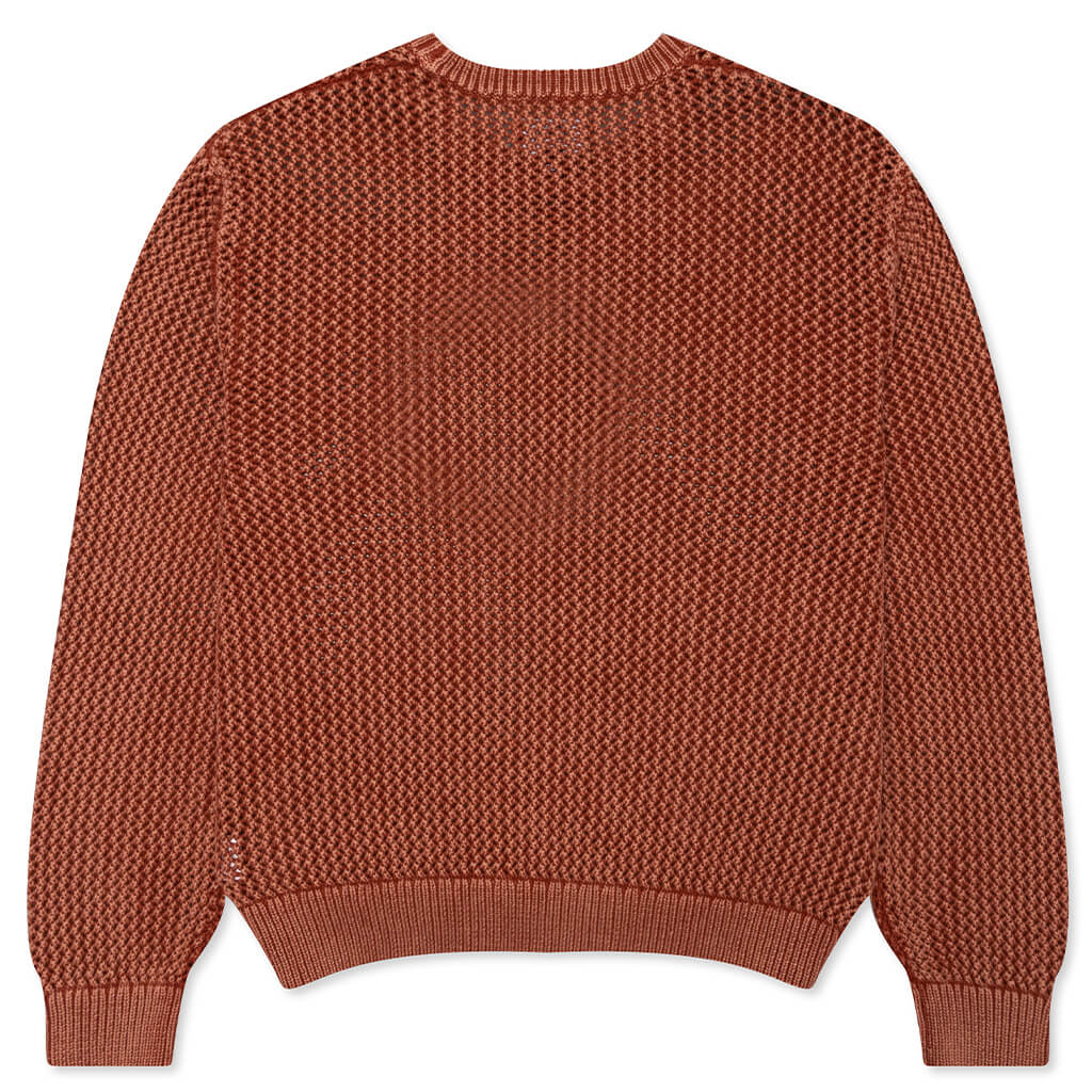 Pigment Dyed Loose Gauge Sweater - Salmon – Feature