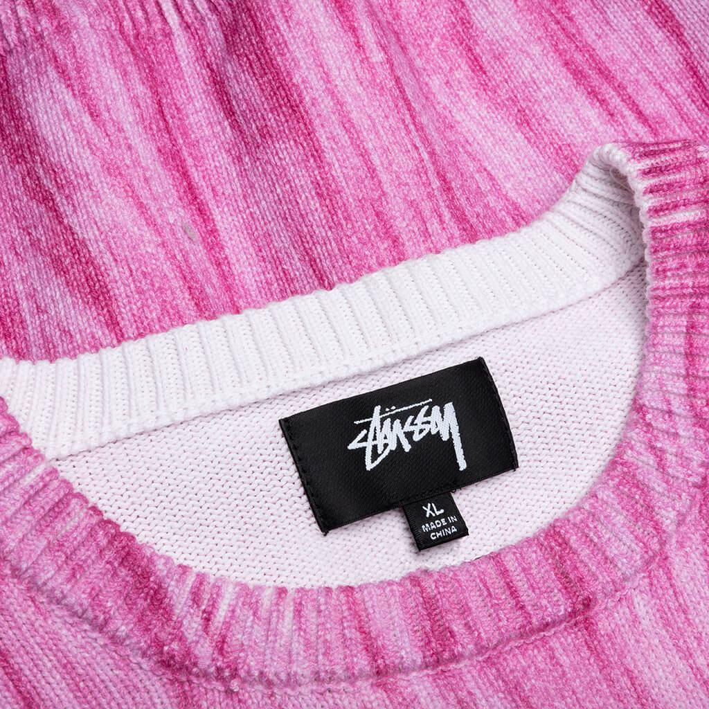 Printed Fur Sweater - Pink