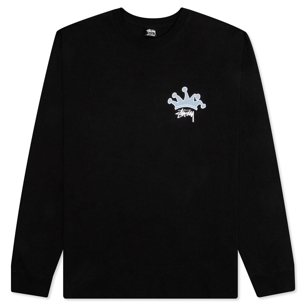 S Crown L/S Tee - Black – Feature