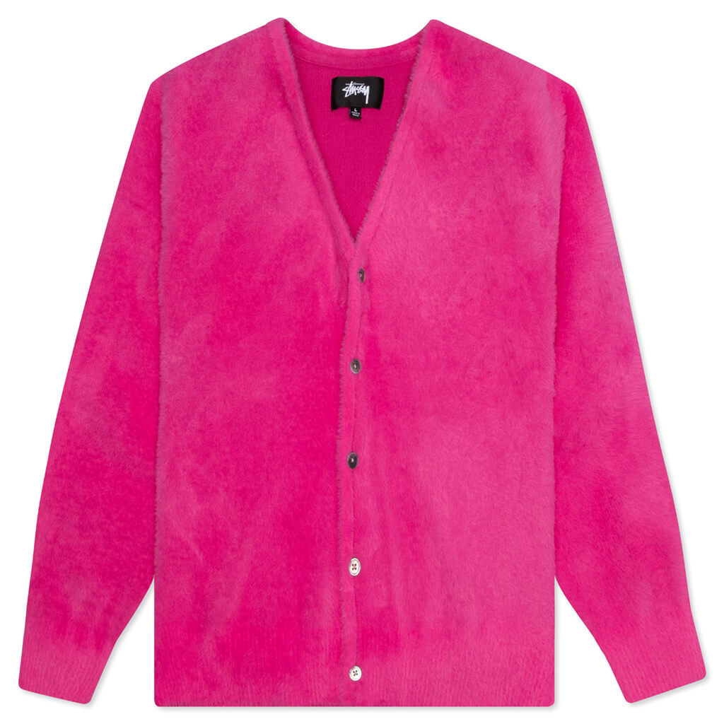 Shaggy Cardigan Fuchsia