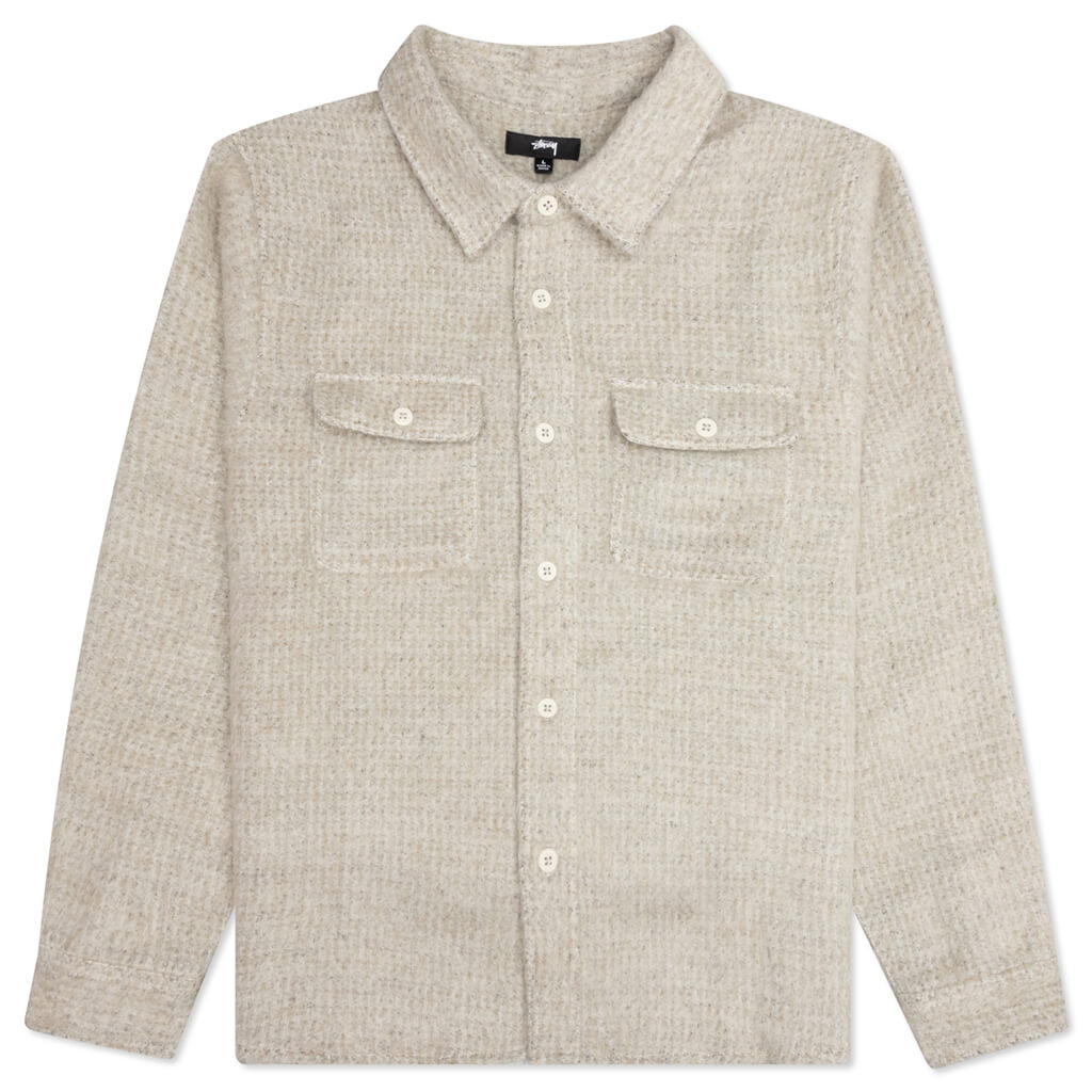 Speckled Wool CPO Shirt - Bone