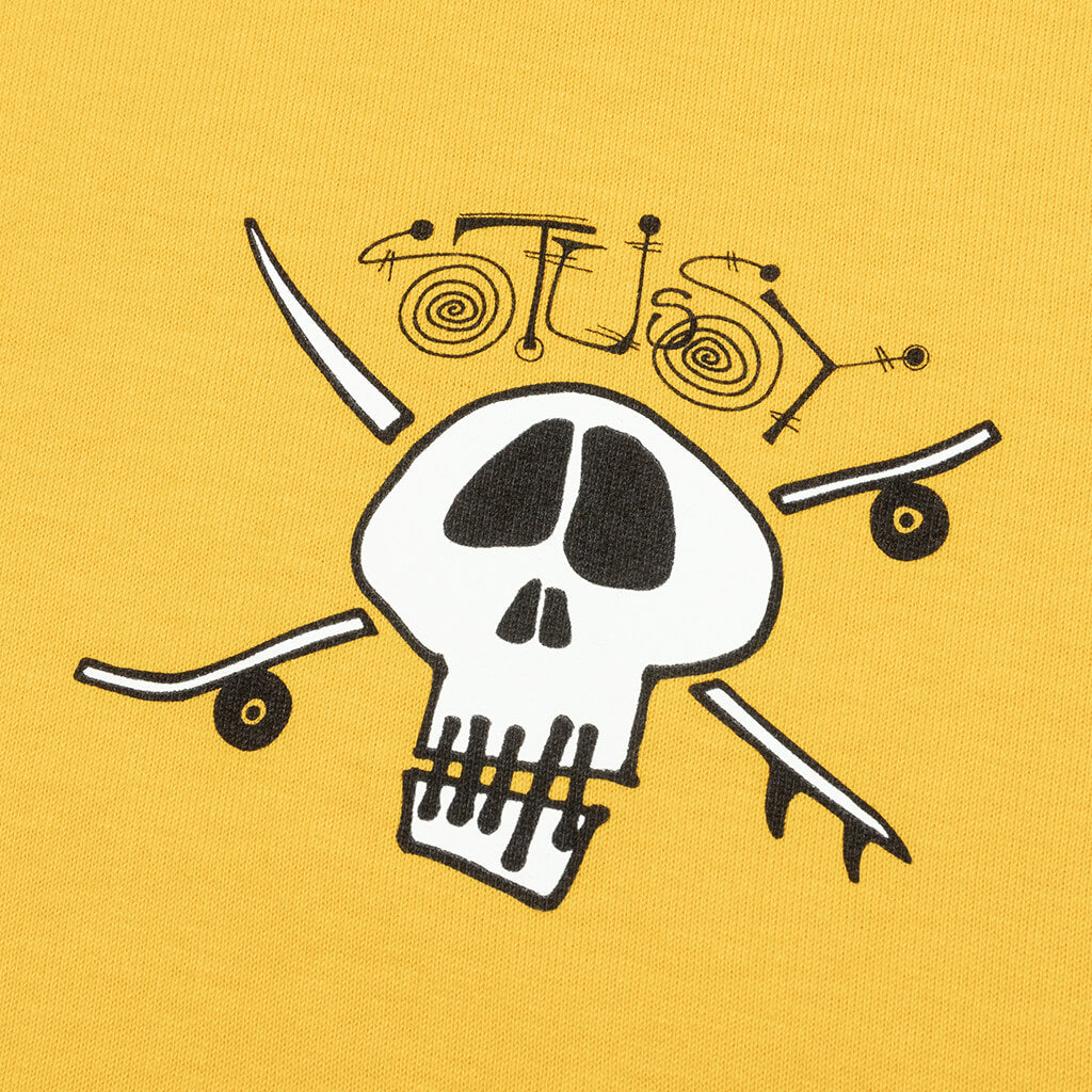 Stussy Skull Pattern Surf Skate T-Shirt (Men's Size M) cotton black type Vintage Second Hand