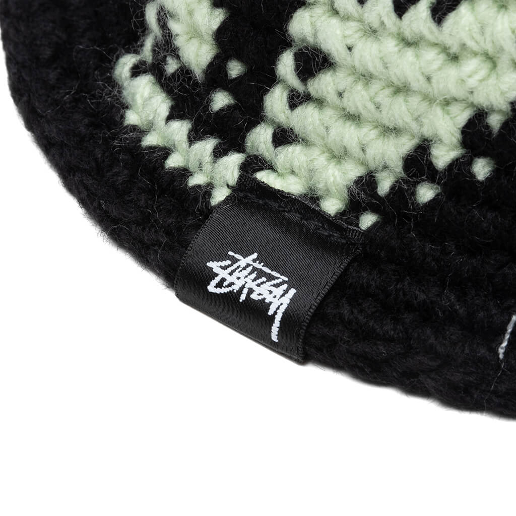 Waves Knit Bucket Hat - Black