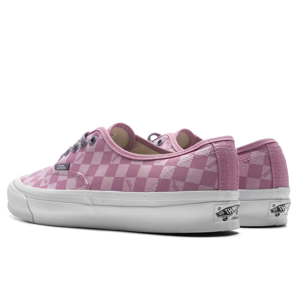 Pink Purple Checkered Vans Premium Authentic LX Lilac Checkerboard