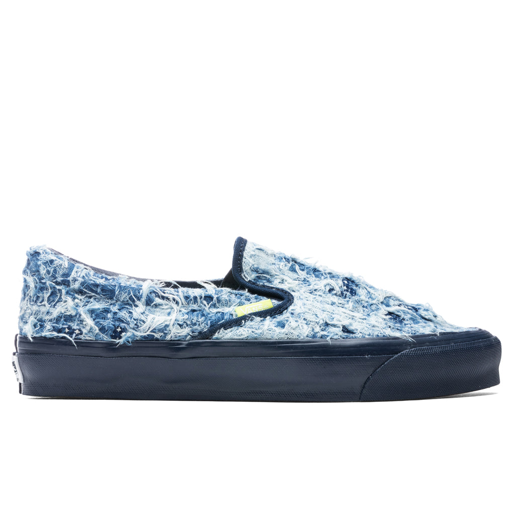 Vans Vault x FDMTL OG Classic Slip-- Indigo – Feature