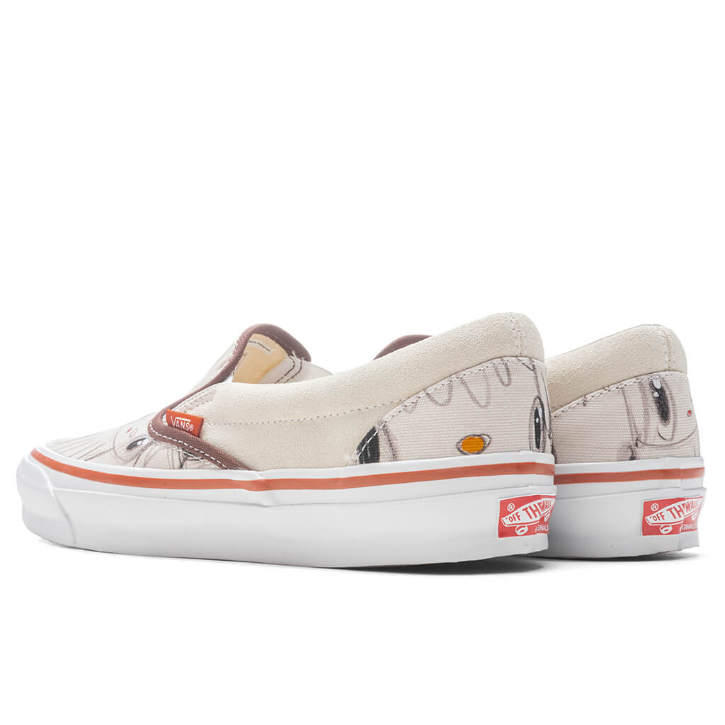 Vans Vault x Javier Calleja OG Classic Slip-LX Turtledove/True White