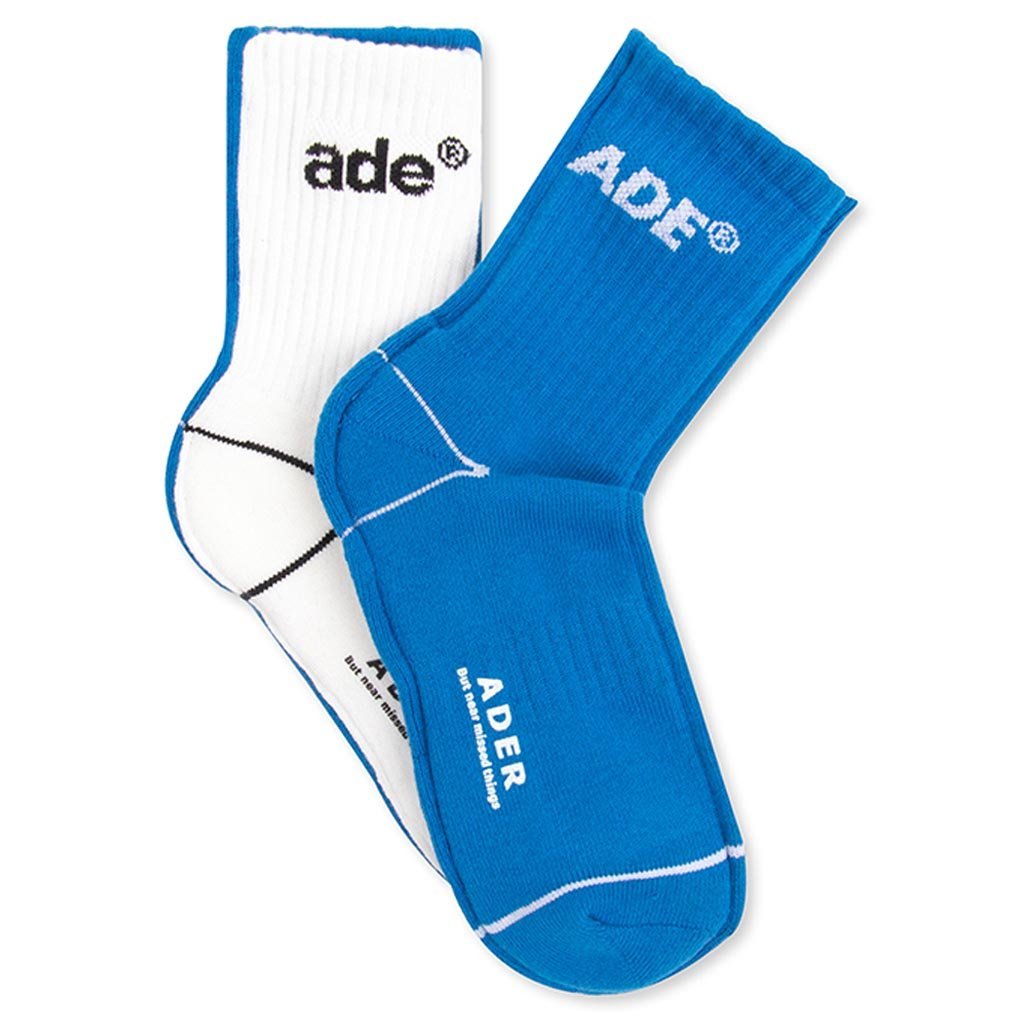 Ade Sewing Socks - Blue/White