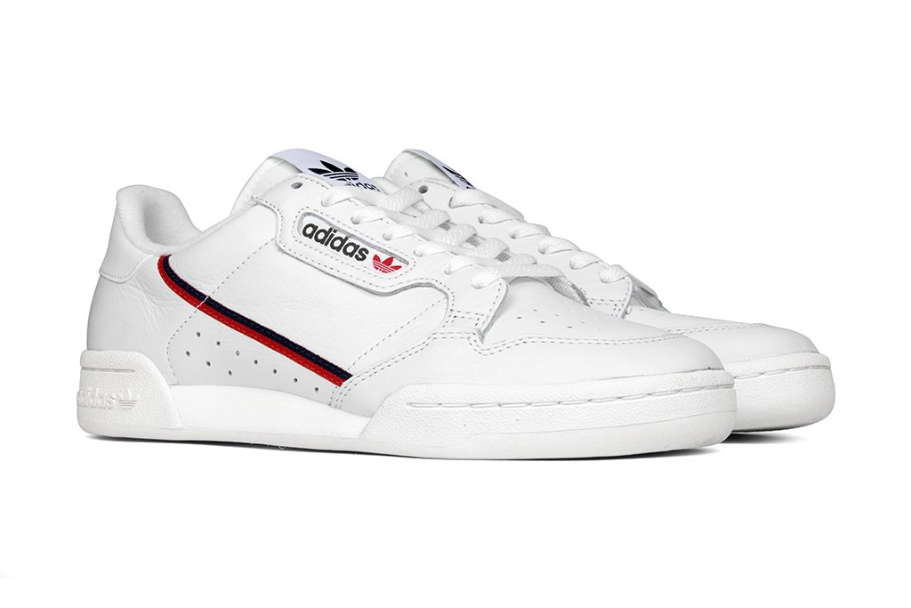 Adidas continental 8's sale white scarlet collegiate navy