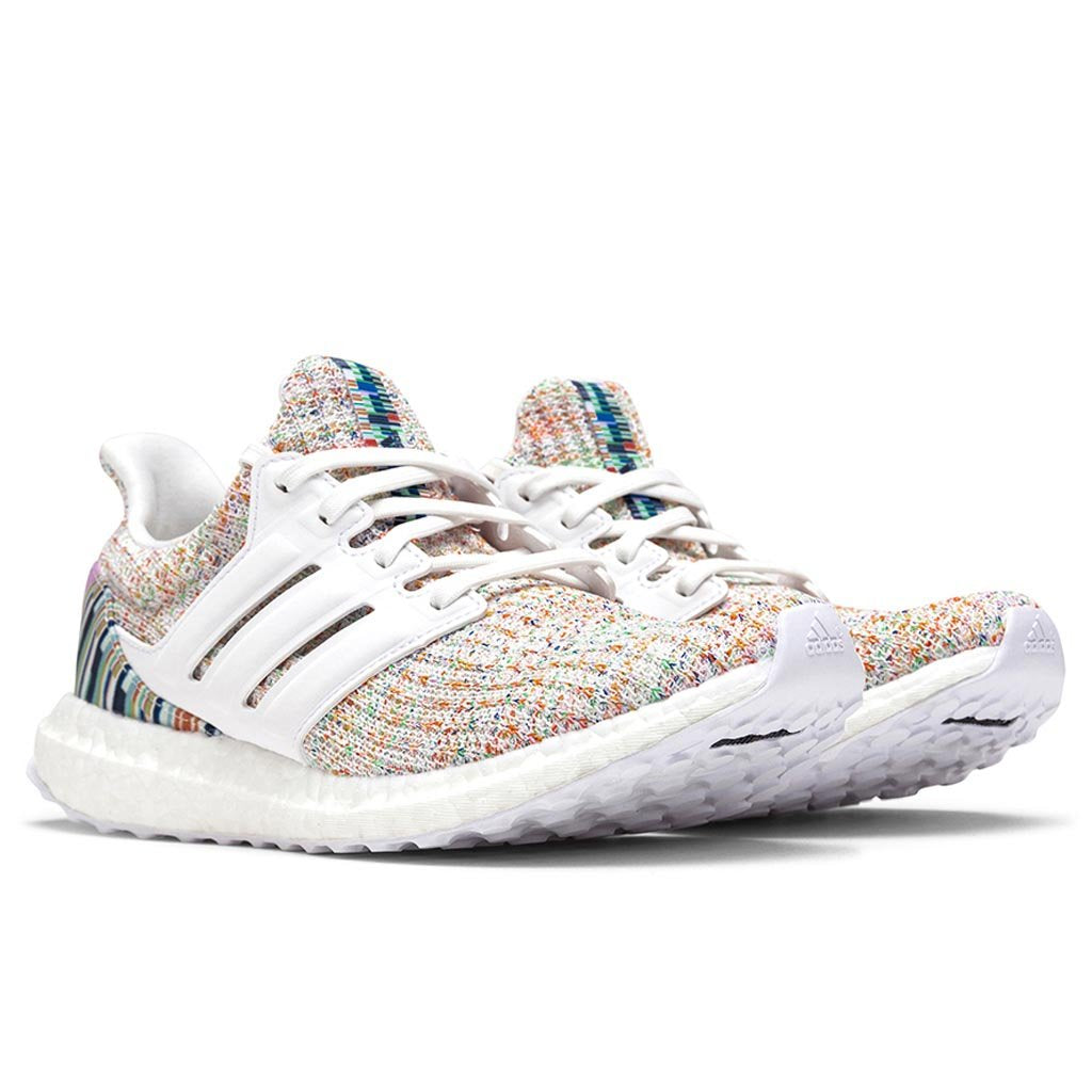 Women's Adidas Ultraboost 4.0 - White/White/Green | Feature