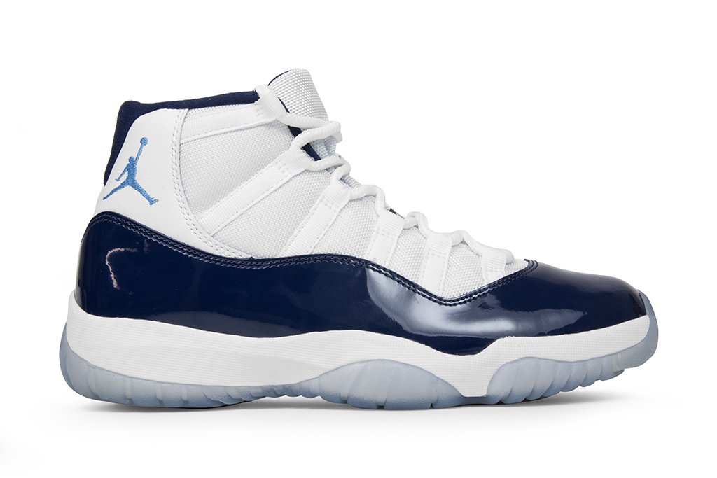 Air 11 Retro 'Win Like â82' - White/University Blue-Midnight Navy â Feature
