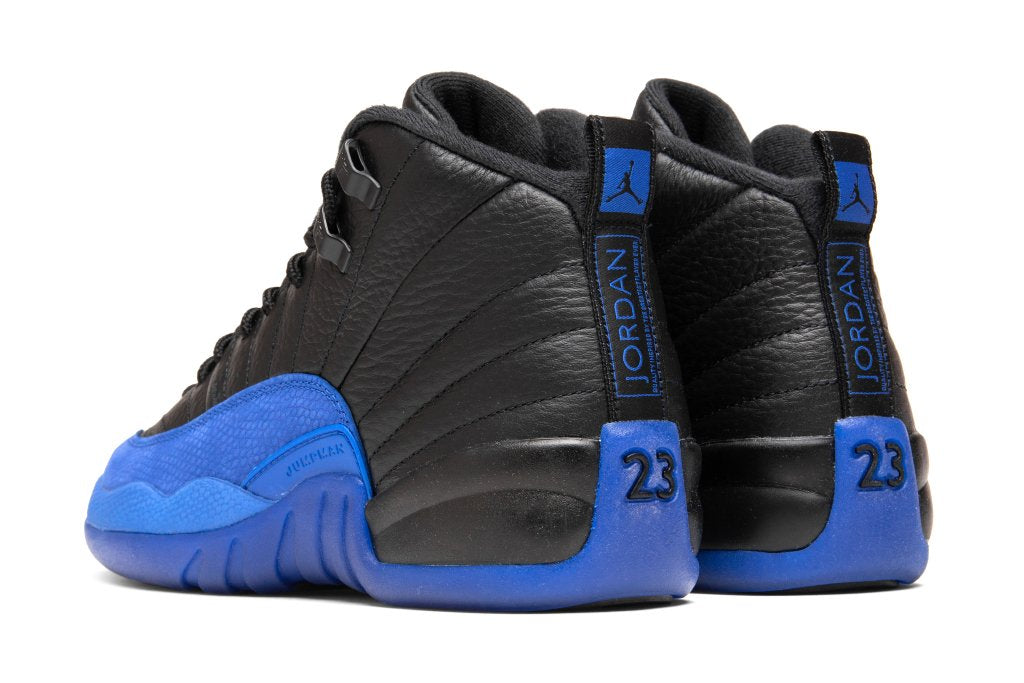 Jordan 12 blue and black on sale