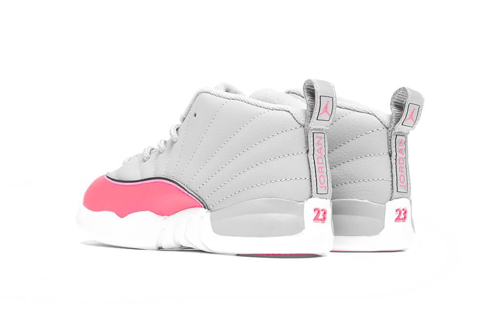 Retro 12 wolf grey best sale racer pink