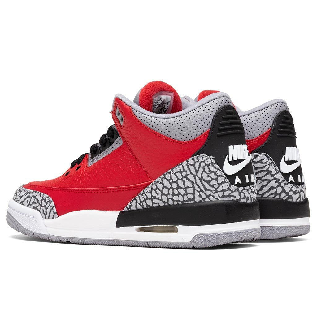 Air Jordan 3 Retro SE (GS) Fire Red - Fire Red/Cement Grey/Black â Feature
