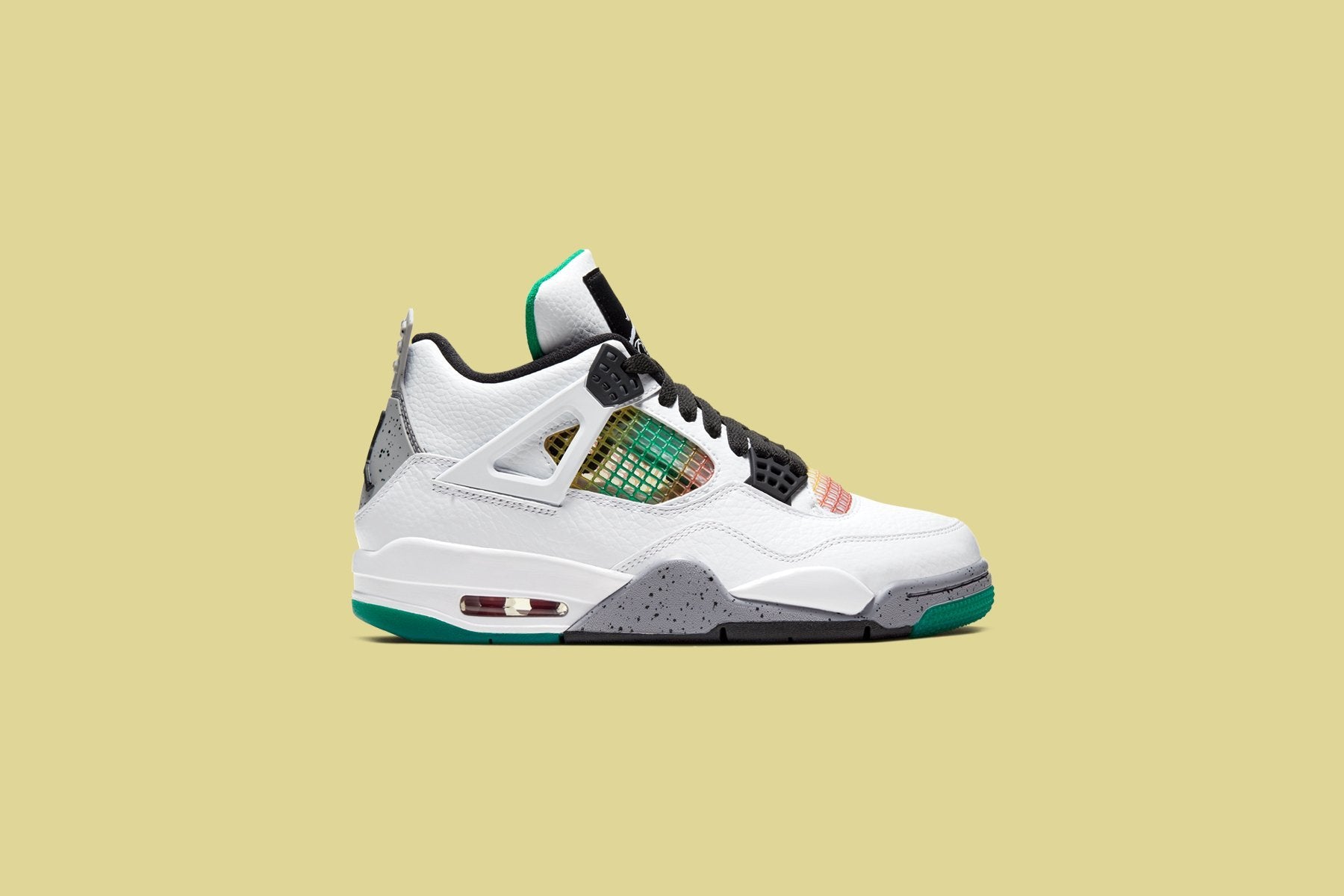 Rasta Lucid Green 4s Women's Air Jordan Retro