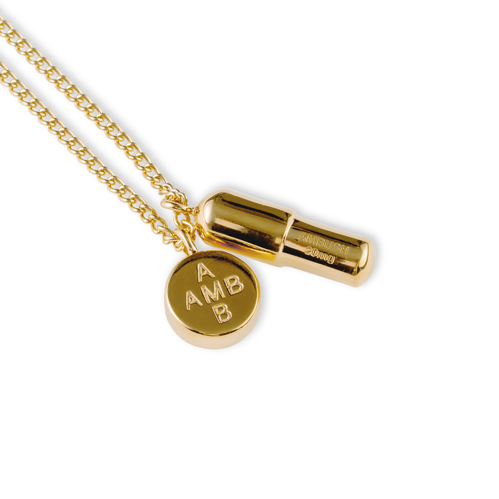 AMBUSH PILL ピルチャームネックレスゴールドアンブッシュ