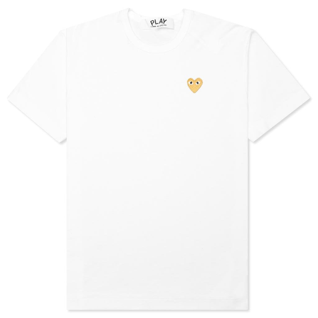 Gold Heart T-Shirt - White