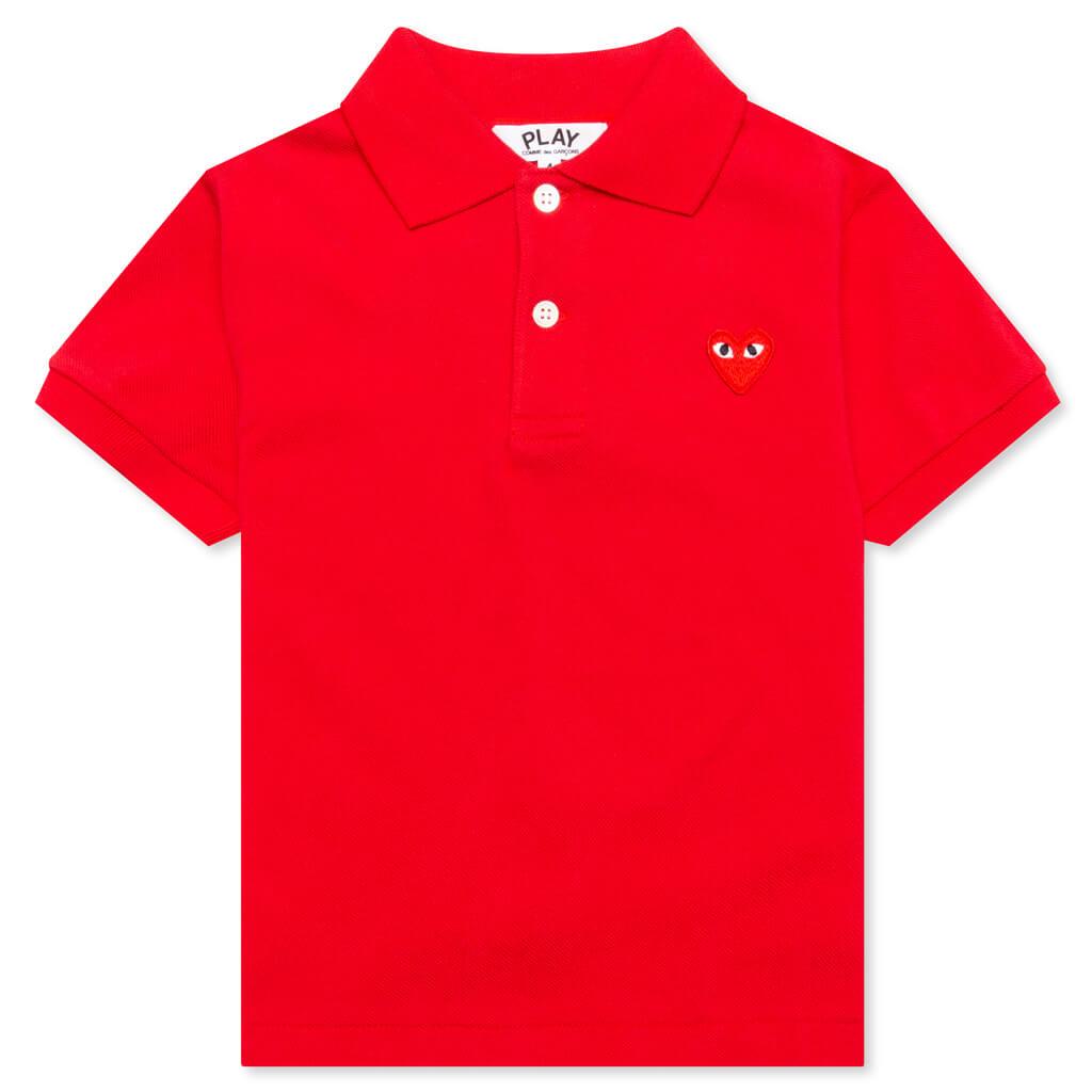 Kid's Polo Shirt Red – Feature - Main Image